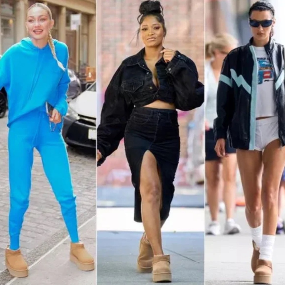 Ugg Mini Platform in Sand Unisex Women size 9 - Picture 6 of 13